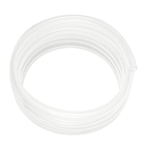Clear Vinyl Tubing 1/4" ID × 3/8" OD -50 Ft 60PSI,Flexible Lightweight Plastic Tube, BPA Free Non-Toxic, Multipurpose Hybrid Reinforced Clear Tube for Transfer Water Air Oil - size: 1/4’‘, style: 50 feet