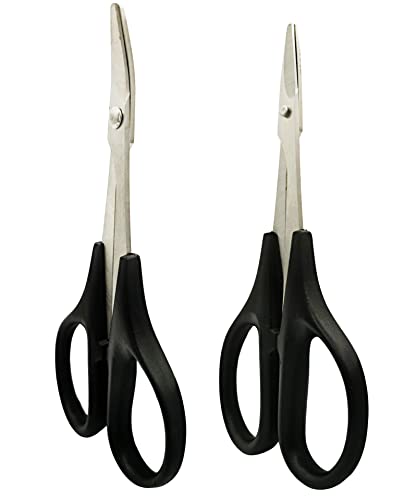 VICRAZZE RC Body Scissors 1 Straight & 1 Curved Scissor for RC Vehicle Truck Buggy Lexan Plastic Bodyshell¡­