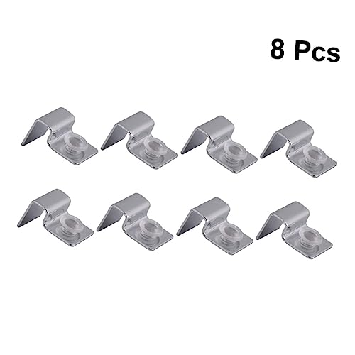 Angoily 8Pcs Stainless Steel Fish Tank Cover Support Bracket Durable Aquarium Rack for Covers Practical and Safe Fish Tank Accessories