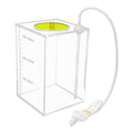 Aquarium Choice Acryli Made Liquid Storage Bucket Doing Pump Reservoir Container (4.25 * 4.25 * 6.5 Inch;1500ml/1.5L（Yellow）) - size: 4.25*4.25*6.5 Inch;1500ml/1.5L（Yellow）