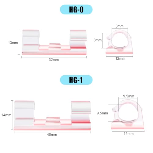 XHF 50pcs Medium Self Adhesive Cable Clips Clear,Wire Clips Cable Management Wire Organizer Cord Holder for Under Desk, Car, Wall, TV PC Ethernet Cable - color: Clear, size: Medium-50pcs