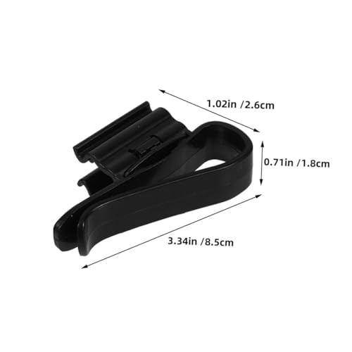 SUPVOX 8pcs Plastic Hose Clamp for Fish Tank Easy to Use Water Pipe Fixing Clips Compatible with Various Aquarium Durable for Aquariums Simple Installation - color: Black
