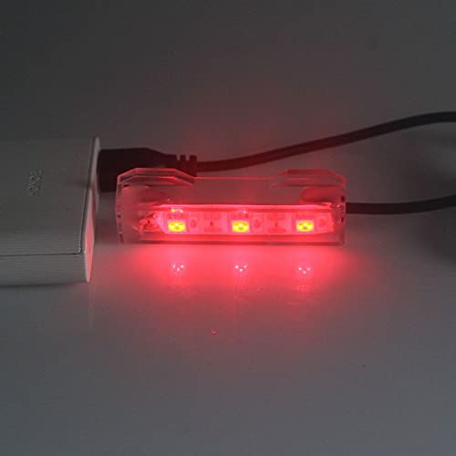 LED USB Small Aquarium Light Aquatic Plant Light Underwater Light Fish Tank Desktop Mini Decoration Soft LED Lamp with USB Connector(Red Light) - size: Red Light