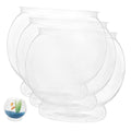 3pcs Goldfish Bowl Household Fish Tank Fish Bowl Fish Bowls Round Glass Vase Clear Glass Vases Glass Flower Vases Delicate Fish Bowl Fish Living Tank Desktop - size: 12.5X12.5X10.5CM
