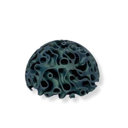 REEFSHAPE Aquarium Coral Reef Dome - Aquarium Reef Replica for Fish Shelter & Egg Laying - Aquarium Safe Dome Structure for Fish Shrimp & Aquatic Pets (Aurora Green)