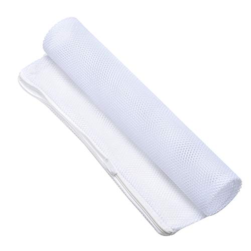 Large Filter Media Bags,Aquarium Mesh Bags with Plastic Zipper,White Net Bags for Bio Balls, Ammonia Remover 17.8" by 13.5" (4pcs)