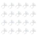 uxcell 20Pcs Aquarium Suction Cup Clips, 17mm Airline Tube Holders Clamps Cup Holder Sucker Tube Sucker for ID Airline Tubing Fish Tank, Clear