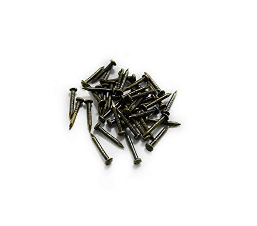 Mcredy 20 Pcs Box Corner Protectors Metal Decor Edge Guard for Box Table Cabinet with Screws 0.87" Length, Bronze - size: 20 Count (Pack of 1)