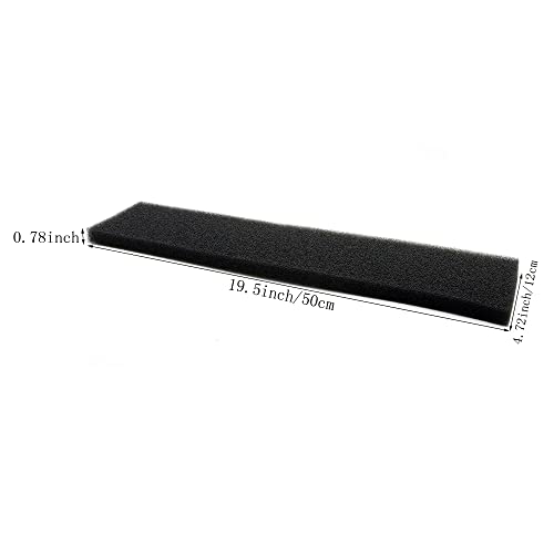 Aquarium Filter Sponge Pad 30PPI / 40PPI / 60PPI Bio Sponge Filter Media Cut-to-Size Foam for Fish Tank, Pond Filter (19.5" x 4.72" x 0.78" - 40ppi) - size: 19.5" x 4.72" x 0.78" - 40ppi