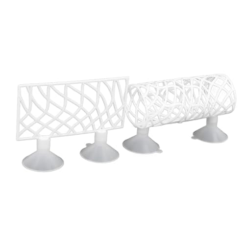 Tnfeeon Betta Fish Tunnel, Betta Sleeping Tube Hollow Design for Small Fish Shrimp Toys for Guppies Resting Tank Accessories Hammock Aquarium Decorations Hideout (White) - color: White