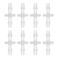 uxcell 8Pcs Plastic Hose Barb Fitting, 1/8" x 1/8" Barb Pipe Connectors Hose Fitting Adapter Splicer Mender Adapter Union for Fuel Gas Liquid Air Hose Repair - size: 1/8" x 1/8"