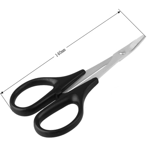 2 Pack ShareGoo RC Curved body Trimming Scissors Compatible with RC Traxxas Losi Axial Tamiya Arrma Buggy Truck Car Airplane Body Shell