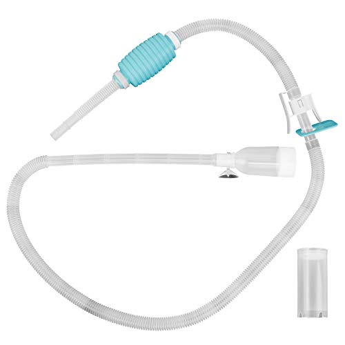 TERA PUMP 2 Pack Fish Tank Gravel Cleaner Siphon - Manual Water Pump for 10-20 Gallon Aquariums - BPA-Free Water Change Siphon Hose - size: Medium