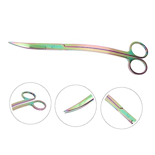 CALLARON Stainless Steel Aquatic Plant Scissors 8-Inch Aquarium Trimming Tool for Aquascaping Fish Tank Maintenance and Aquatic Plant Care Portable and Sturdy Design