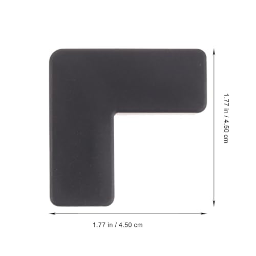 Mikinona 6pcs Silicone Fish Tank Corner Guards Soft Protective Bumpers for Aquarium and Pet Carrier Edges Black Medium Size Safety Edge Covers for Home