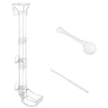 Aquarium Fish Shrimp Feeding Dish Set Clear Fish Feeder Tube and Dish with Cleaning Brush and Measuring Spoon for Feeding Shrimp and Preventing Food Scattering Feeding Supplies for Shrimp Large - size: Large