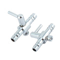 Air Pump Control Valve, Stainless Steel Single Way Air Valve Distributor for Aquarium Pump, 1.2X 0.83x 0.31inch (Silver Tone 2pcs)