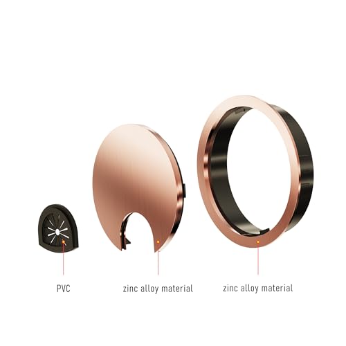 Desk Grommet 2-1/8 Inch 53mm, Zinc Alloy Computer Desk Wire Hole Cover, Office Desktop Cord Cable Hole Metal Ring, Red Bronze - size: 2-1/8" Red Bronze