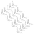 uxcell 20Pcs Aquarium Air Valve Connectors, Plastic Inline Tubing L-Shaped Non-Return Valves for 4mm ID Airline Tubing Fish Tank Pond Air Line, Clear