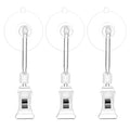 LIOOBO Aquarium Suction Cup Clips 3-Pack Adjustable Fish Tank Veggie Clips Air Pump Holder Clips for Secure Attachment and Versatile Aquarium Accessories