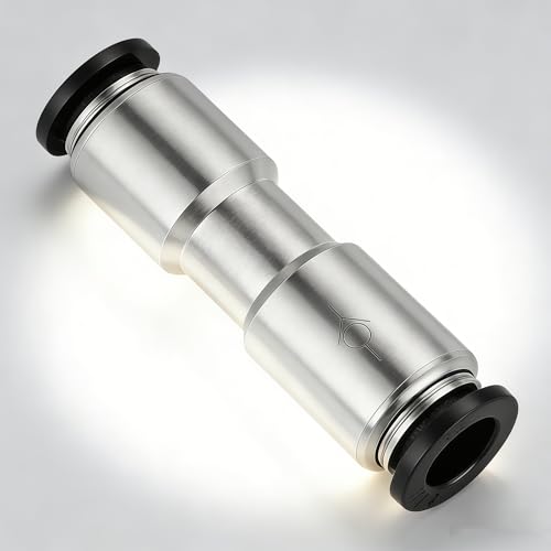 Pneumatic Push to Connect Fitting Check Valve 3/8" OD x 3/8" OD One-way Valve Pack of 2 - size: 3/8" OD