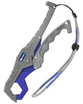 Booms Fishing G05 Lip Gripper Saltwater, 9.4" Plastic Catfish Grippers Pliers, Grabber Tool With Lanyard, Grips for Kayak Fishing Accessories, Great Holder for Caught Fish - color: Blue