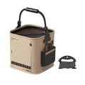 Collapsible Fishing Bucket 3.7 Gallon/14L - Portable Folding Live Bait Bucket with Aerator Pocket, Rope & Net for Live Fish & Shrimp, Kayak, Camping, Hiking - size: 3.7 Gallon (14L)