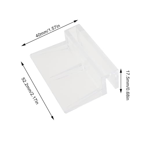 8PCS 6mm Acrylic Aquarium Lid Clamps Transparent Fish Tank Cap Support Frame Pet Supplies
