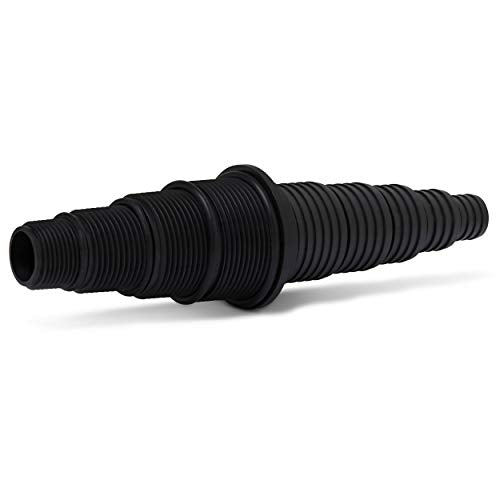 Sealproof Pond Tubing Pump Fitting, 30 Configurations, Works with Most Pumps, Fish Safe, Black - size: 1 Pack