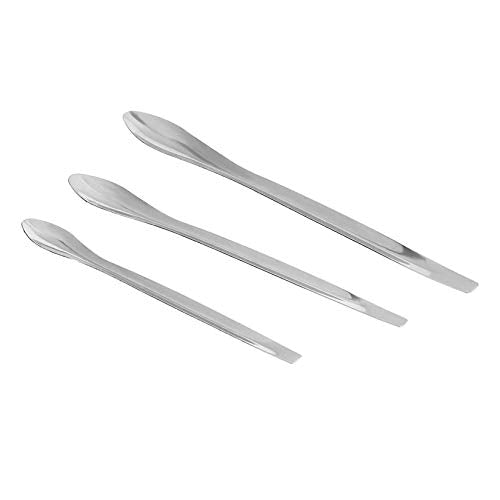 15PCS Stainless Steel Micro Scoop Set, 22cm Lab Sampling Spoon