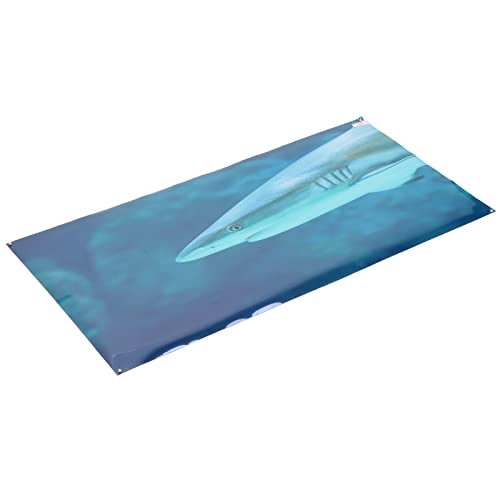Aquarium Background Paper PVC Self Adhesive 3D Fish Tank Poster, Fade Underwater Scene Sticker with Clear Adhesive Backing for Glass Aquariums and Aquascapes (122 * 50CM) - size: 122*50cm