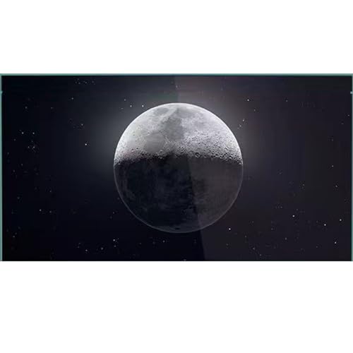 Natural Landscape Fish Tank Background, Aquarium Background, Boutique Aquarium Stickers,30cm,40cm,50cm,60cm,80cm (30 * 30cm, Moon) - size: 30*30cm