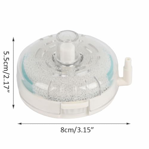 3.15 Inch Ultra Thin Aquarium Filter Sponge Bio Balls Air Stone Betta Shrimp Breeder Tank Water for Fish Tank(S) - style: S