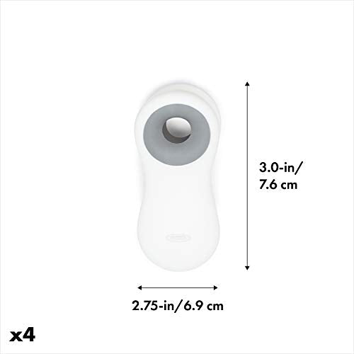 OXO Good Grips Magnetic All-Purpose Clips, White, 4-Pack - color: White, size: 4 Piece All-Purpose Set