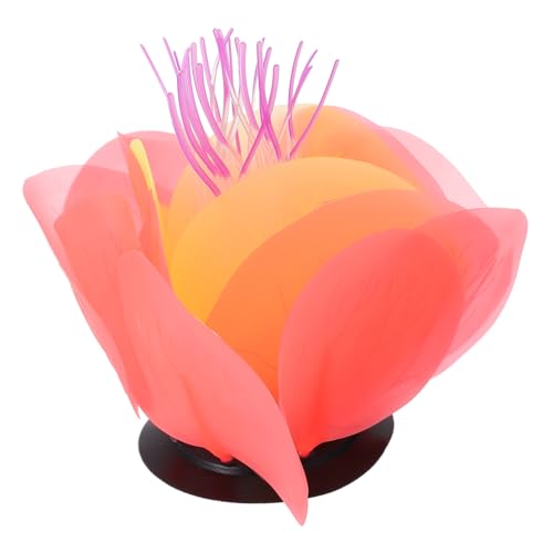 Milisten Colorful Water Lily Decoration for Aquariums Lifelike Aquatic Plant Ornament for Fish Tanks for Freshwater and Environments