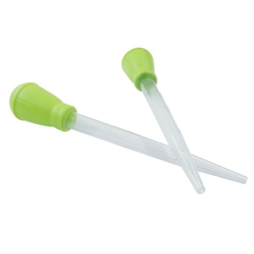 Murtenze 2 Pack Manual Fish Tank Water Changer Aquarium Dropper, Green Clean Pipette Dropper Waste Remover, Mini Gravel Cleaning Straw for Aquarium Cleaning/Aquarium Owners - color: Green