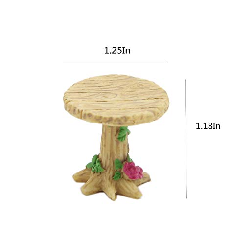 Miniature Fairy Garden Decoration Accessories Garden Sculptures Statues,Yard Decor for Outside Gnomes Outdoor Decor for Patio - size: Table & Chair