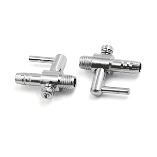 uxcell 10Pcs Stainless Steel Single Way Air Valve Distributor for Aquarium Pump