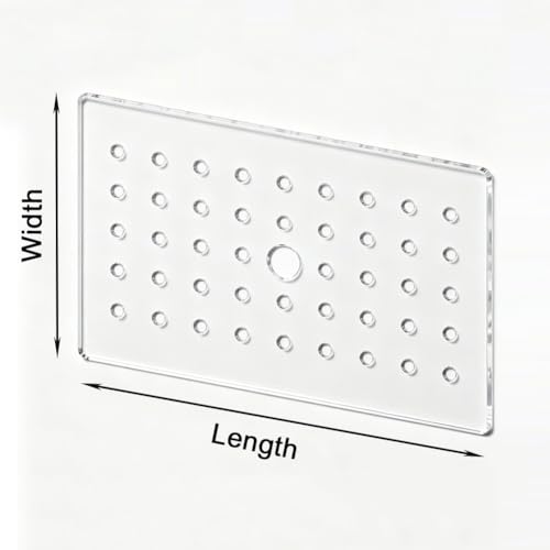 Aquarium Jump Lid with Holes - 40x25cm Protective Cover for Fish and Reptiles, Prevents Escape, Durable Aquarium Top Cover, Ideal for Fish Tanks and Reptile Habitats - size: 40x25cm