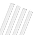 M METERXITY 4-Pack Clear Rigid Acrylic Pipe, 8mm[0.31"] ID x 12mm[0.47"] OD Plastic Round Tube for Water Cooling System/Lamps/Fountains/Aquariums/Display Stand, Acrylic Tubing [305mm/12IN] - size: 8mm ID x 12mm OD