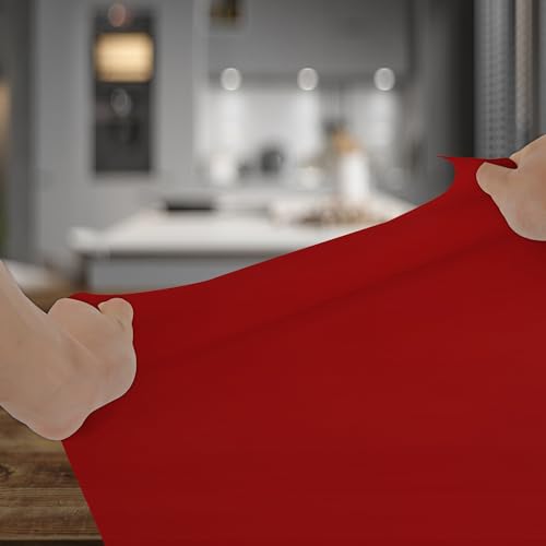 Silicone Mat for Kitchen Counter, Silicone Mat Trimable to Size (Red, 15.7×11.8inch-2pcs), BPA-Free Silicone Placemat, Heat-Resistant NonSlip Table Mat for Air Fryer, Countertop Protector Mat - color: Red, size: (M1 - 15.7''x 11.8‘’x 0.04'')