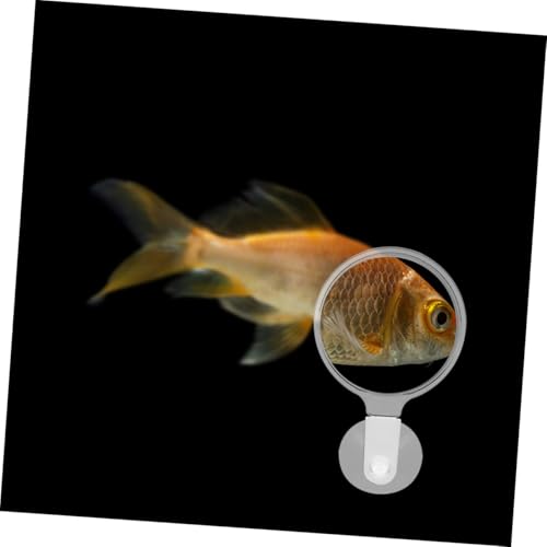4pcs Fish Tank Glass with Cup Acrylic Lens for Observing Betta Fish Microlandscapes and Creatures Easy Installation Magnifier Tool