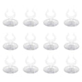 MroMax Aquarium Suction Cup Clips Airline Tubing Hose Heater Clips Clamps Holder for Fish Tank Clear 23mm to 27mm 12Pcs - size: 12pcs 23mm to 27mm