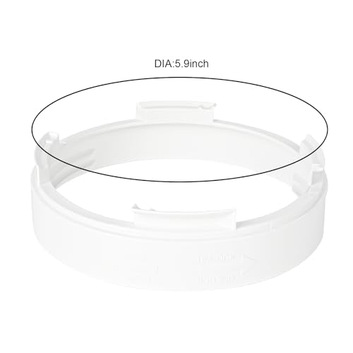 Portable AC Exhaust Hose Coupler 5.9 inch Air Conditioner Unit Vent Tube Connector Portable Air Conditioning Interface Adapter Accessories Parts (AA05) - style: AA05