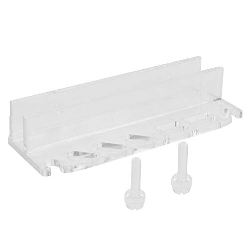 Haofy Aquarium Tool Holder Acrylic 5-20mm Glass Thickness - Fish Tank Organizer with Secure Grip for Rimmed Aquariums Nano Tanks Plant Tweezers Scissors Storage