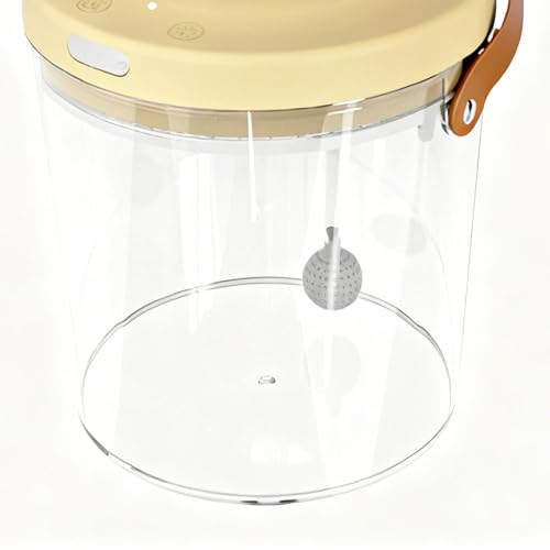 Portable Fish Tank - with Light Quiet Oxygen Circulation Clear Bowl,2000mAh Tiny Fish Tank - for Bait Fishing Kids Indoor Outdoor Sensory Play Reptile