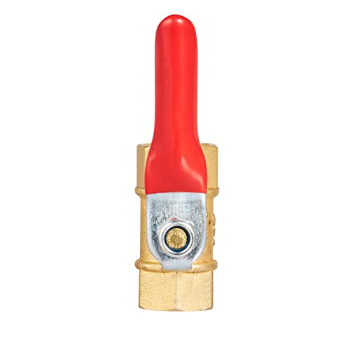 Brass Ball Valve Shut Off Switch, Tubing Fitting Straight Coupling Adapter 2pcs (1/4" NPT Female x 1/4" NPT Female) - size: 1/4" NPT Female x 1/4" NPT Female