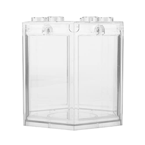 Fish Clear Goldfish with Light Desktop Small Fish for Betta Fish, Shrimp, Goldfish(Transparent)