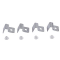 4pcs Stainless Steel Fish Glass Cover Support Bracket, Aquarium Cover Glass Clip Holder Lid Bracket Fish (6mm)