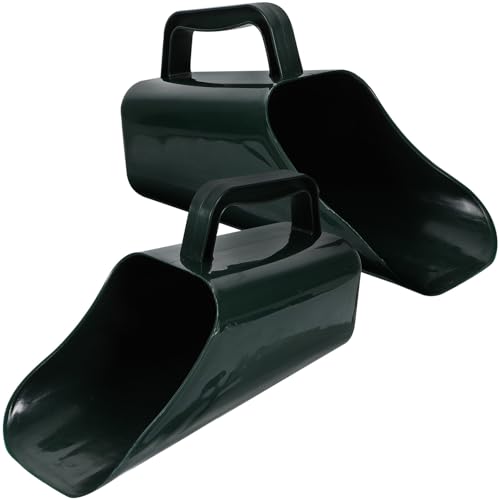 DOITOOL Aquarium Sand Shovel and Fish Tank Cleaner Scoop, 2pcs Plastic Sediment Cleaning Shovel Set with Drainage Holes for Gravel Substrate Maintenance in Aquariums and Fish Tanks